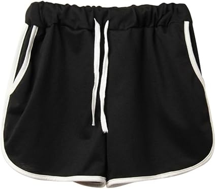 black cotton shorts womens