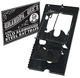 Grandpa Gus's Rat Snap Traps - Steel Snap Construction Best Indoor Outdoor - 4-PK