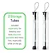 2 Pack Stainless Steel Wax Carving Tool Set + 3ml Silicone Jar (Silver Set)