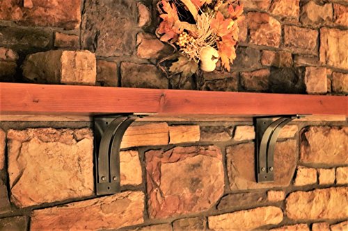 One 8"x10" Iron support for Mantel, Shelving, Granite, Stone, Rock, Marble counter top, Decorative, Very heavy Duty, 4" Wide, Free Shipping