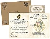Personalized Wizardry Acceptance Letter - with Envelope, Supply List and Train Ticket