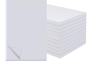 zmybcpack 10 Pack Memo Pads 5.5x8.5 Inch, White Note Pads -Scratch Pads - Writing pads, 100 Sheets Each Pad