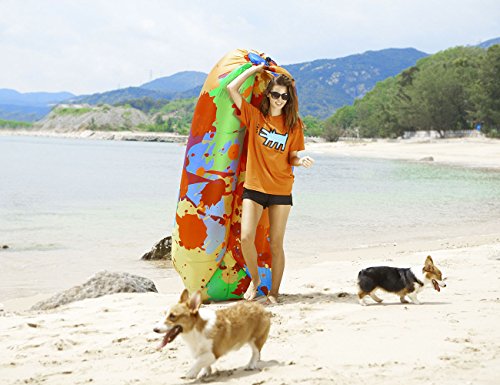 yeacar Inflatable Lounger Air Sofa, Portable Waterproof Indoor or Outdoor Inflatable Couch for Camping Park Hiking Travelling Picnics Pool Music Festivals and Beach Party - Thumbnail 3