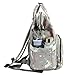 Waterproof Diaper Bag Backpack Multi-Function Large Capacity Travel Backpack Nappy Bags for Baby with Unicorn Cloud Star Pattern (Gray)