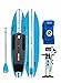 iROCKER All-Around Inflatable Stand Up Paddle Board 11' Long 32