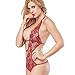 Advoult Women Sexy Lingerie Lace Bodysuit One Piece Teddy Underwear