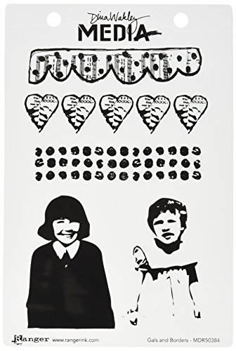 Ranger mdr50384 gals & borders dina wakley media cling stamps…