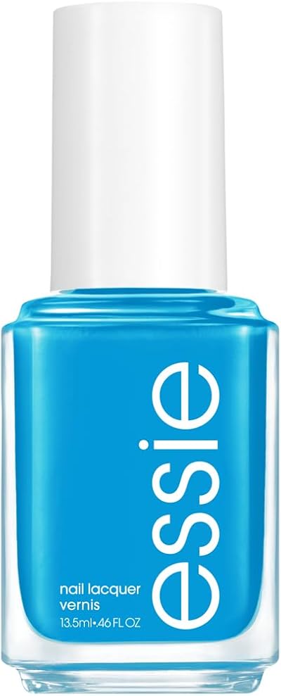 essie Original Blue Nail Polish Cyan Blue with Yellow Undertones 8-Free Vegan