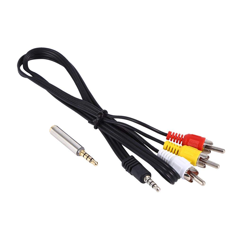 Kafuty AV Cable AV Video Wire For Raspberry Pi 2 Model B+ Plug And Play New Support 1to 3 Outputs and Connect both Audio and Video.