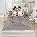 OUTRY Travel and Camping Sheet, Sleeping Bag Liner/Inner, Lightweight Summer Sleeping Bag - Gray (Material: 100% Cotton) - M£º45.3