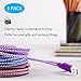 Micro USB Cable 6ft, 3-Pack Boxeroo Premium Nylon Braided USB Sync and Charge Cord Compatible for Samsung Galaxy, Edge, Note, HTC, LG, Android Phones and More(Blue, Rose, Purple)