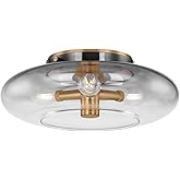 Troy Lighting C2915-PBR Gunner - 3 Light Flush Mount 5.25 inches Tall and 15 inches Wide - Patina Brass Finish