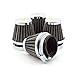 MUYI 4 Pcs 1.54inches Motorcycle Air Filters Round Tapered Clamp-on Pod Intake Filter Cleaner for Yamaha Honda Suzuki Kawasaki Dirt Bike ATV Moped Pit Bike Scooter Vintage(39mm)