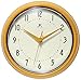 Infinity Instruments 9.5 inch Saffron Wall Clock Round Retro, Medium, Yellow