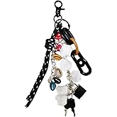 Hongvarey Cute Keychain Charms for Women Keychain Pendant for Purse Handbag Backpacks Fashion Bag Accessories