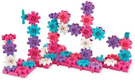 Learning Resources Gears! Gears! Gears! Deluxe Building Set, 100 Pieces, Pink