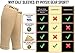 2 PAIRS Calf Compression Sleeve for Men & Women, Best Footless Socks for Shin Splints & Leg Cramps, Calves Circulation Remedy, Support Stockings, Running, Basketball Lycra Tights - ALL BEIGE L/XL