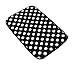 Aboo Kitchen Rugs Memory Foam Non-Slip Mat Black With White Dot (15.7
