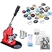 Seeutek Button Maker Button Maker Machine Button Badge Maker 2-1/4 inch 58mm with 1100 Pcs Button Parts and 2-1/4 inch 58mm Circle Cutter