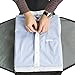 BAGSMART Travel Packing Organizer, Packing Folder Carry on Garment Folder Wrinkle Free Luggage Organizer, Black