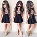 FEITONG Kids Baby Girls Leopard Printing Short Sleeveless Dress (6-7Y, Black)