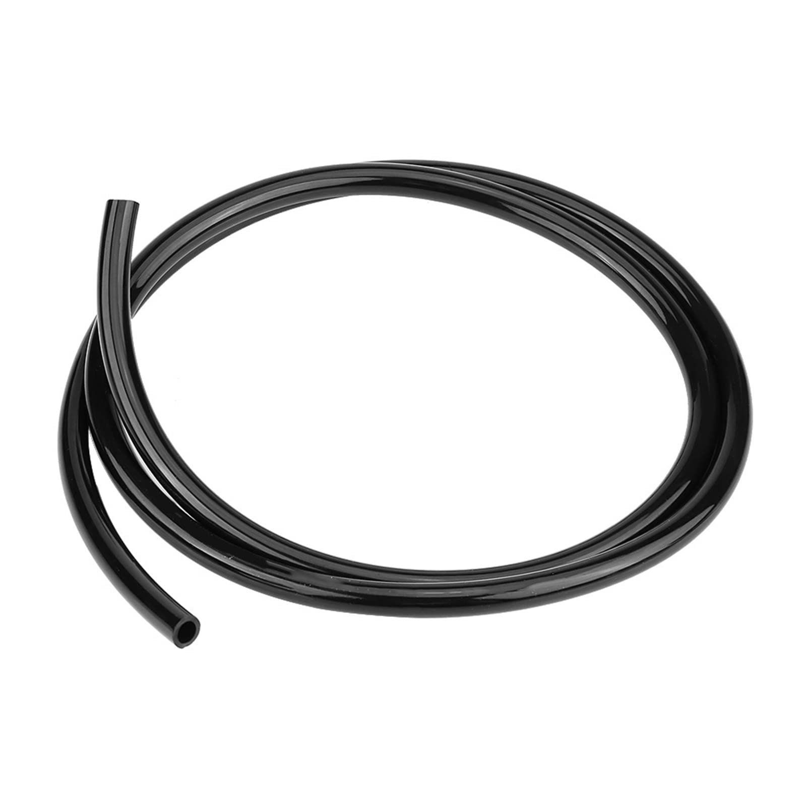 Motorcycle Fuel Pipe, 1m Long Rubber Gas Hose Fuel Line Tube, Black Oil Fuel Line Petrol Hose Tube for Vehicles, Motorcycles, Trucks, Mowers and Tractors,Pipe,Wire Harness