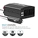 Maxboost 300W Power Inverter Dual 110V AC Outlet + Two 2.4A/24W USB Smart Ports Car Charger [Aluminum Body] DC 12V to 110V AC + DC 5V USB Battery Charger for laptop,iPad,iPhone,Tablet,phone