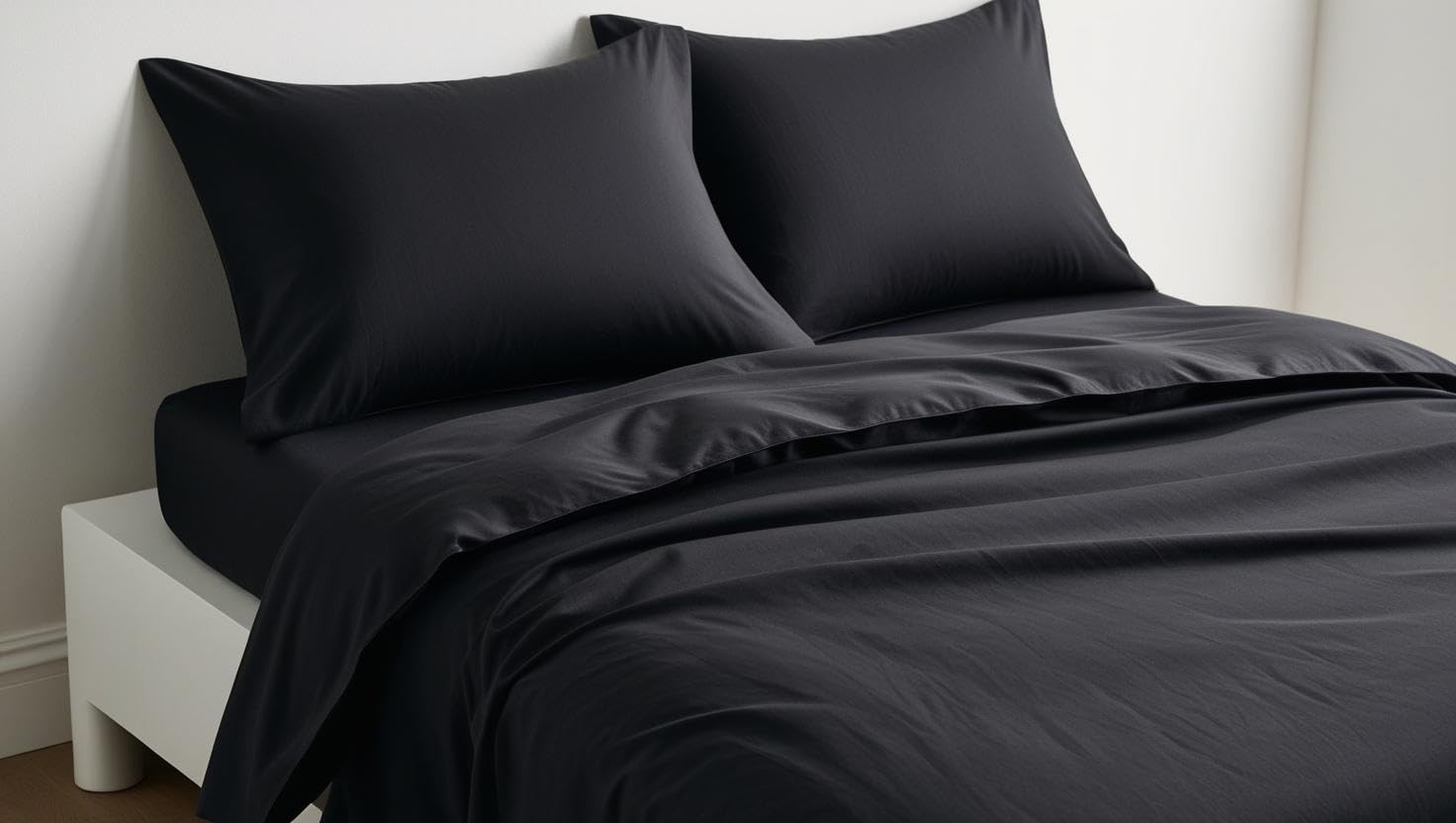 Brit Cotton®- Plain Dyed Polycotton Duvet Cover Set | Super Soft Breathable Hotel Quality Bedding with matching Housewife Pillowcases | Durable and Easy Care Quilt Cover (Grey, Double)