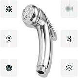 JUTTAUTO High Pressure Shower Head Chrome Trigger Handheld On/Off 1/2" Thread view 6