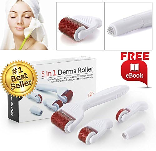 Derma Roller Skin care Kit Micro needle roller 0.5 1.0 1.5 0.2 needles 1200 600 240 12