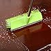 MEIBEI Floor Scrub Brush with Rubber Blade-54 Inches, Stiff Bristles Deck Brush with Adjustable Long Handle, Ideal for Cleaning Kitchen, Bathroom, Garage, Yard and Patio