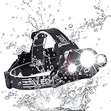 2018 NEW Brightest and Best LED Headlamp Design 18000 Lumen flashlight-IMPROVED CREE LED Usb Rechargeable 18650 headlight flashlights Waterproof Hard Hat Light Bright Head Lights Camping Running headl
