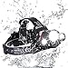 2019 NEW Brightest and Best LED Headlamp Design 18000 Lumen flashlight-IMPROVED CREE LED Usb Rechargeable 18650 headlight flashlights Waterproof Hard Hat Light Bright Head Lights Camping Running headl
