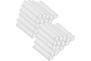 HOMSFOU 50pcs Beaded Chain Protectors Lightweight Slip Jewelry Connectors for Key Rings Necklace Stoppers