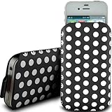 N4U Online Black Polka Dot Premium Pu Leather Pull