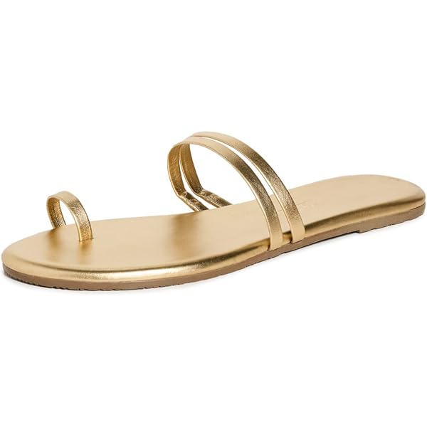 Amazon.com: TKEES Women's Leah Sandals, Blink, Gold, Metallic, 5