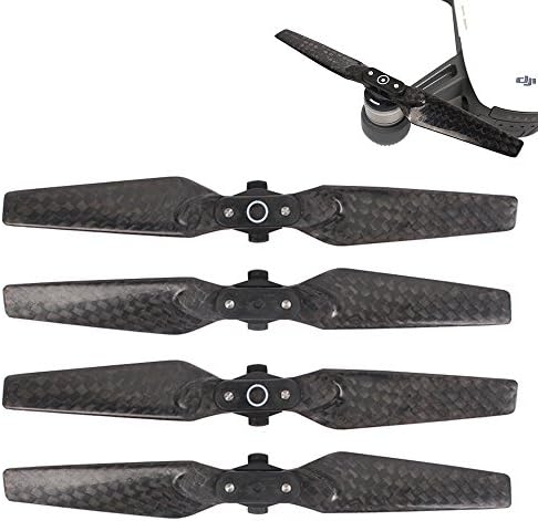 Drone Fans Spark Carbon Fiber Propeller Quick Release Prop Folding Blades for DJI Spark Drone (Two Pairs)