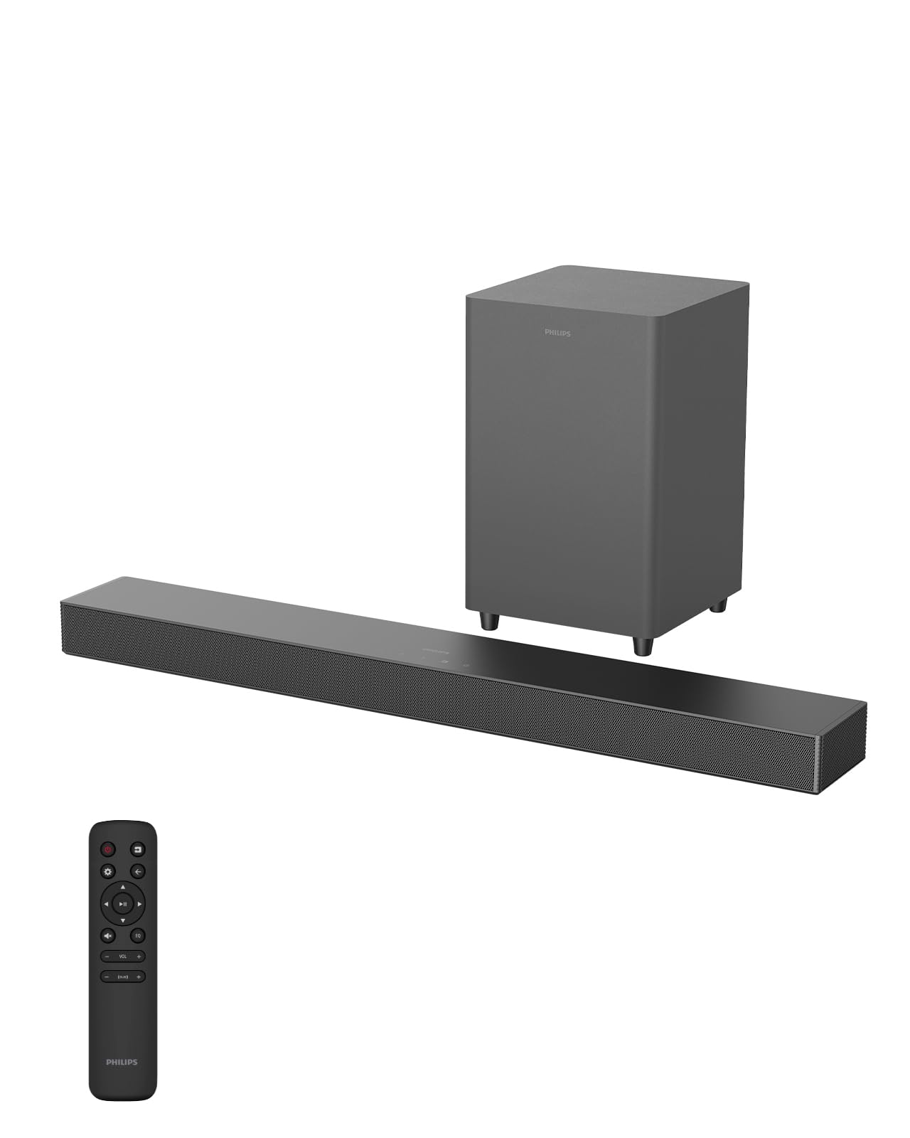【VGP2026 受賞】 Philips(フィリップス) サウンドバー テレビ用 Bluetooth5.4搭載 スピーカー 550Wハイパワー Soundbar Dolby Atmos 立体音響技術 ワイヤレスサブウーファー付き リモコン付属 PC対応 ゲーム スピーカー テレビ/パソコン/スマホ HDMI eARC TAB8510 (1年メーカー保証)