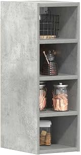 vidaXL Riga Concrete Grey Hanging Cabinet 20x29.5x60 cm Engineered Wood view 2