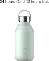 Chilly's Series 2 Stainless Steel Bottle 350ml Green Lockable Leak Proof view 4