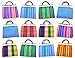 12 Pcs Small Mexican Tote Mercado Bags 7.5 inch by 7.5 inch, Assorted Colors High Thread Mesh - Mini Mexican Mercado Candy Bags