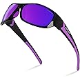 DEAFRAIN Polarized Sports Sunglasses for Men Women Driving Fishing Cycling Running UV Protection