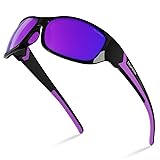 DEAFRAIN Polarized Sports Sunglasses for Men Women