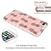 iPhone 7 Plus Case, iPhone 8 Plus Case, JAHOLAN Shiny Gold Pineapple Baby Pink Design Clear Bumper TPU Soft Rubber Silicone Cover Phone Case for Apple iPhone 7 Plus/iPhone 8 Plus