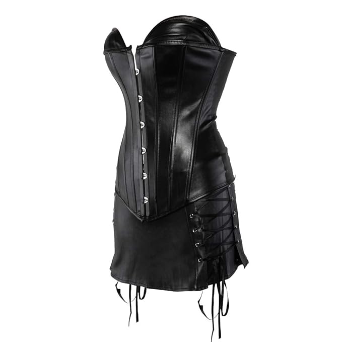 leather dress plus