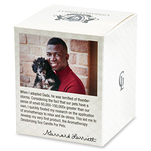 Aromatherapy Deodorizing Soy Candle For Pets, Candles Scented, Pet Odor Eliminator & Animal Lover Gift (Tranquil Basil & Neroli)