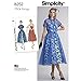 Simplicity Pattern 8252 D5 Misses' 1950s Dress and Redingote, Size 4-6-8-10-12, by 1950s Vintage
