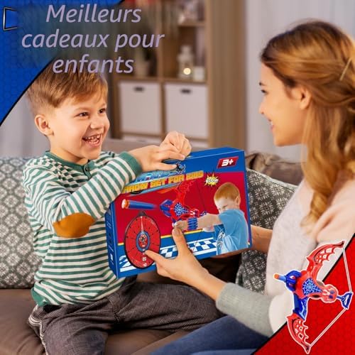 Spider Jouets 3 4 5 6 7 8 Ans Garçon, Flèches et Arc Jouets pour Enfants 3-8 Ans Jouet Araignée de 3-6 Ans Spider Cadeau Garçon 3-8 Ans Jeux de Plein air pour Enfants 4-8 Ans Cadeaux Pâques — photo 7 sur 7