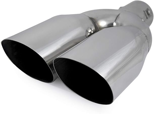 Universal Auspuffblende Edelstahl Poliert | Bis 55mm Durchmesser | Für Fast Alle Fahrzeuge