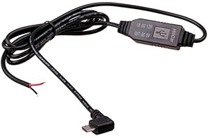 DC 12V to 5V Power Inverter Micro USB Right Angle Shape Hard Wire Charger Cord Cable Converter Regulator Kit Car Charger Cabl